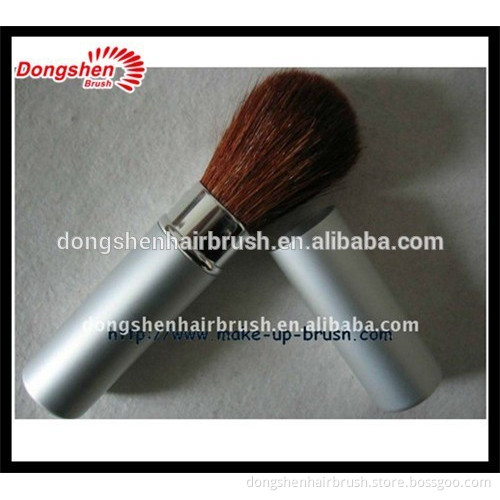 wholesale make up brush,professional retractable plastic pump powder brush free samples,silicone women lady